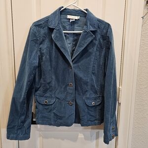 Fresh Produce Teal Corduroy Blazer